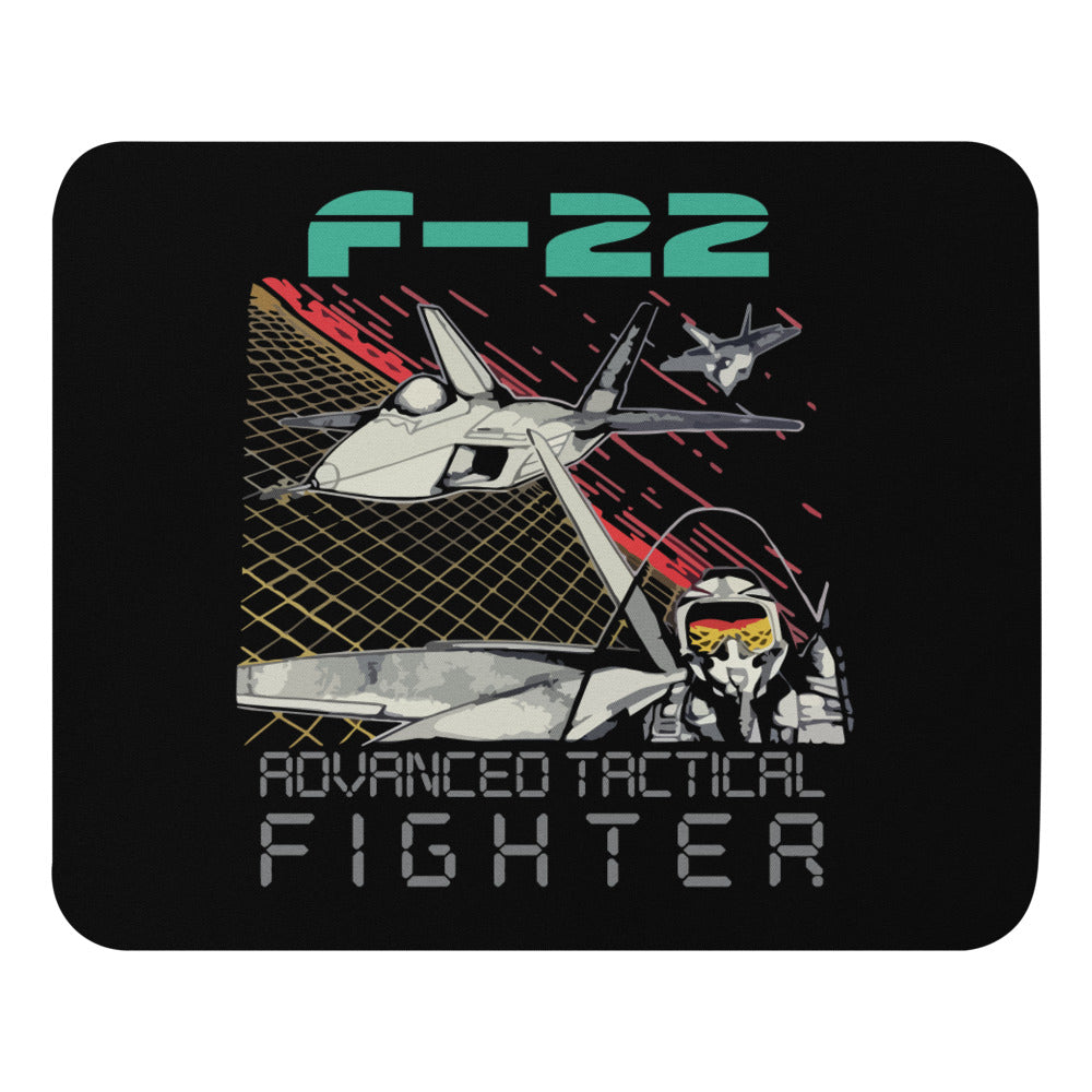 F-22 Raptor Advanced Tactical Fighter Jet Airplane Mouse pad