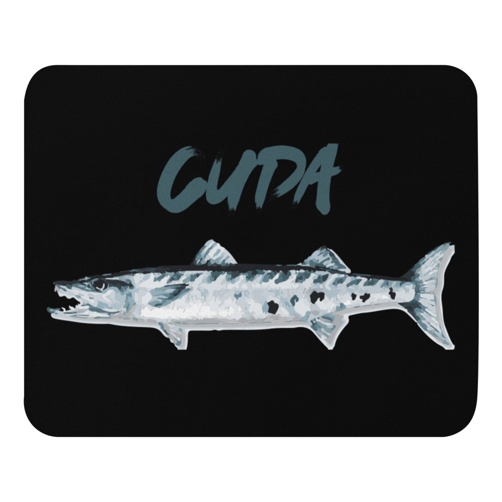 Barracuda Cuda Fish Salt Water Fishing Custom Art Mouse pad – Racing Roots