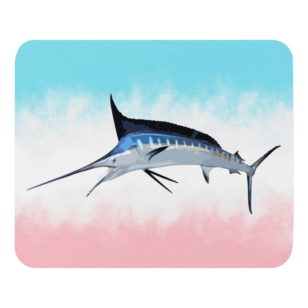 Blue Marlin Salt Water Fish Deep Sea Big Game Fishing Custom Art Mouse pad