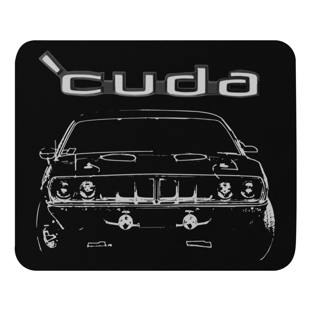 71 Cuda 1971 Barracuda Vintage Muscle Car Collector Mouse pad