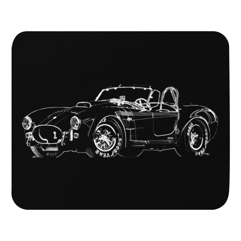 AC Shelby Cobra Sketch Line Art Muscle Car Collector Mouse pad