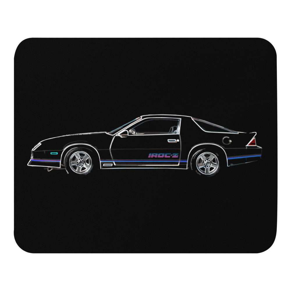 Retro Chevy Camaro IROC-Z Outline Art Mouse pad