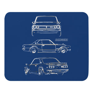 1971 Datsun Skyline GTX Hakosuka GT-R JDM Collector Car Mouse pad