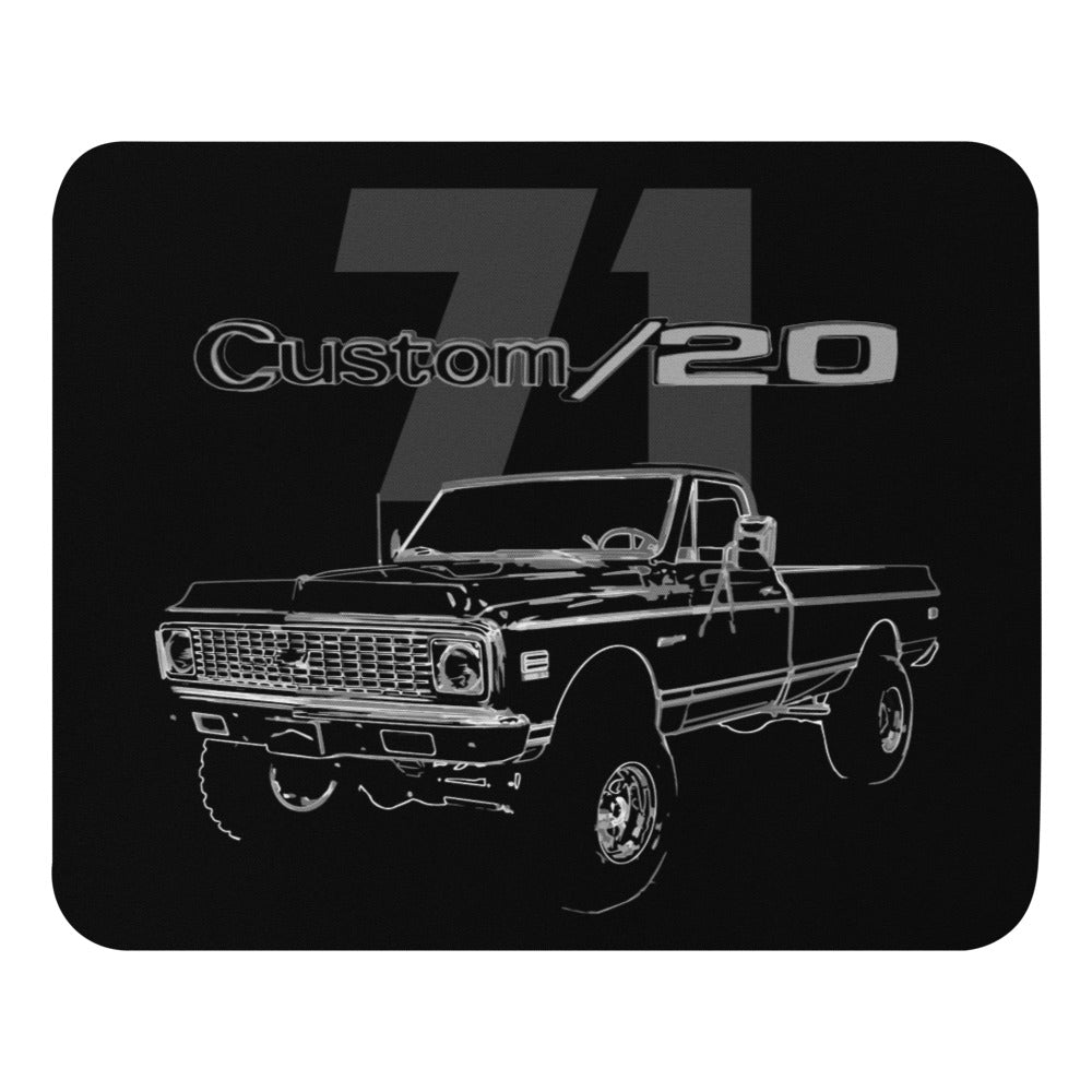 1971 Chevy K20 Custom 20 Pickup Truck Owner Gift Mouse pad