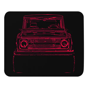 1975 Bronco Owner Gift Outline Sketch Art Mouse pad