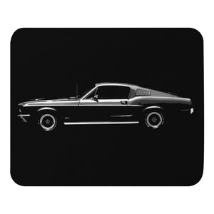 1968 Mustang GT Fastback Collector Car Mouse pad