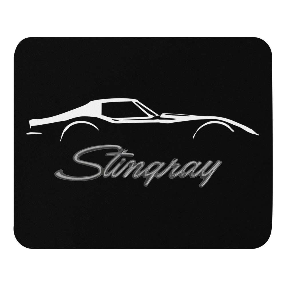 C3 Corvette Stingray Silhouette 3rd Gen Vette Driver Custom Gift Mouse pad