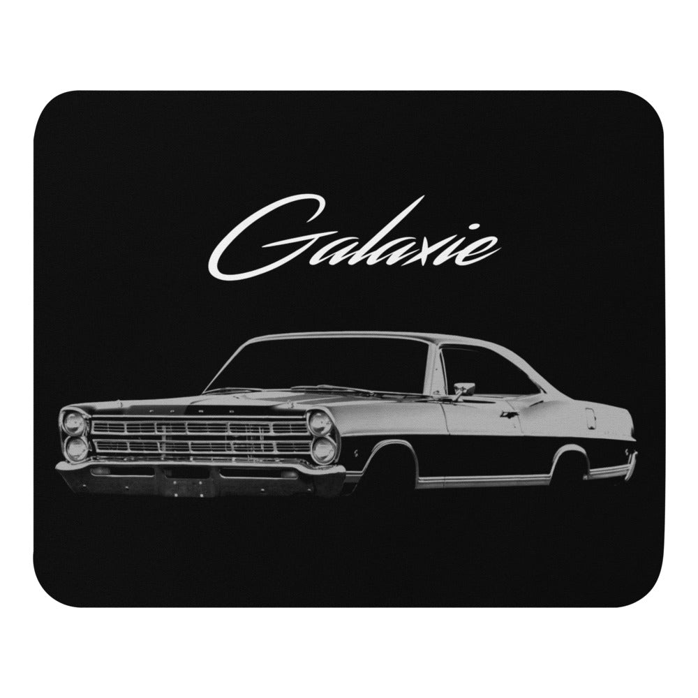 1967 Galaxie Black Antique American Classic Car Mouse pad