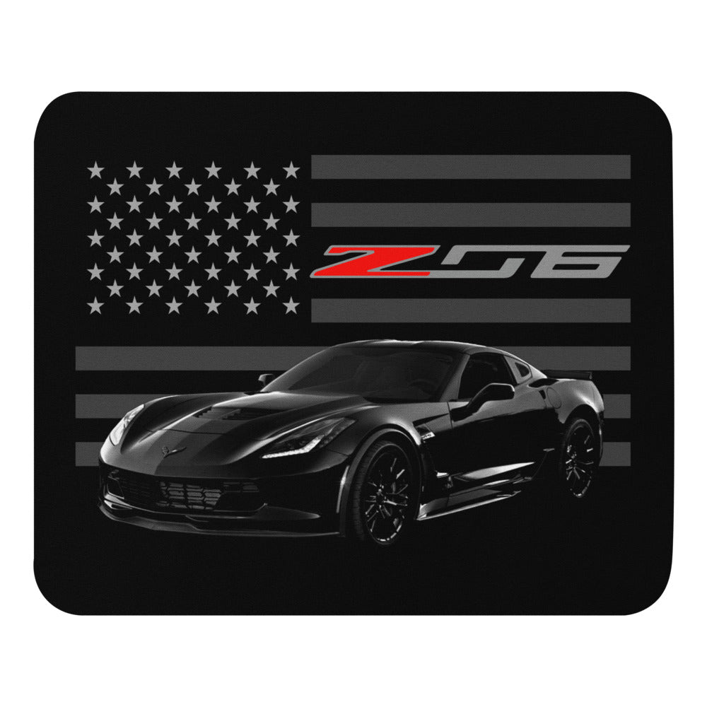 2017 Corvette C7 Z06 Seventh Gen Vette Driver Car Club Mouse pad