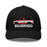 1987 Chevy C10 Silverado Square Body American Pickup Truck Snapback Trucker Hat