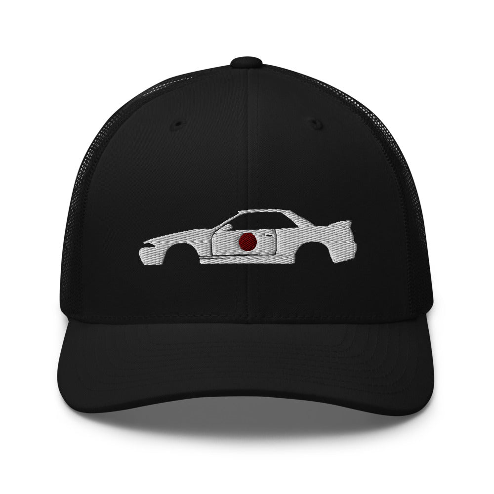 R32 GT-R Skyline GTR JDM Custom Stencil Design Car Club Drift Streetwear Trucker Cap