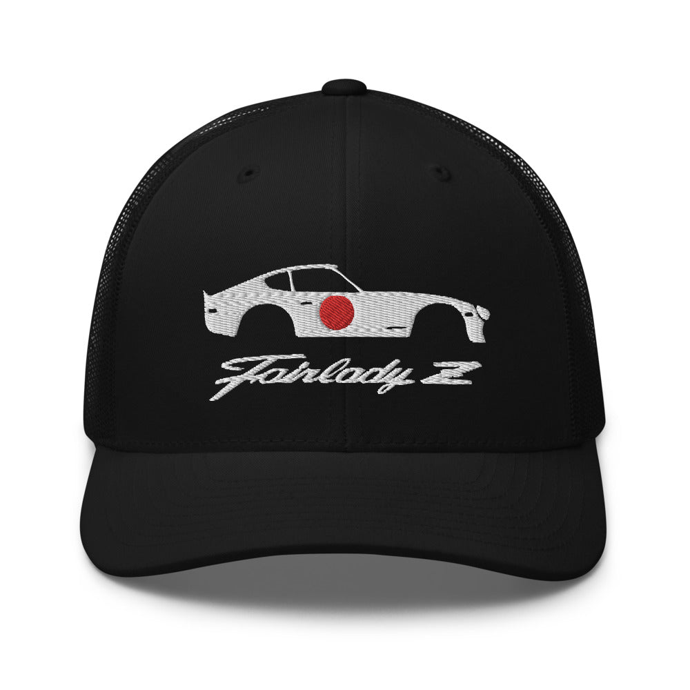 Datsun 280z Fairlady Z Script Japanese JDM Custom Design Trucker Cap Snapback Hat