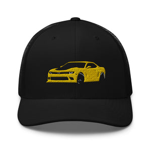 JG Infinite 2015 Yellow Camaro Driver Car Club Trucker Cap Snapback Hat