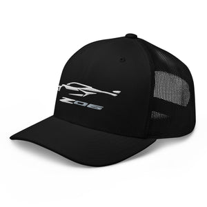 2023 Corvette Z06 C8 Vette Silhouette Custom Trucker Cap Snapback Hat