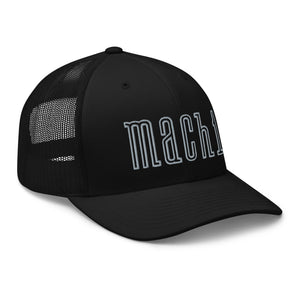 Mustang Mach 1 Logo Emblem Retro Muscle Car Trucker Cap Snapback Hat