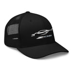 2023 Corvette Z06 C8 Vette Silhouette Custom Trucker Cap Snapback Hat