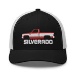 1987 Chevy C10 Silverado Square Body American Pickup Truck Snapback Trucker Hat