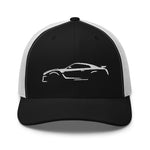 GTR R35 Outline Art Skyline GT-R JDM Embroidered Trucker Cap Snapback Hat