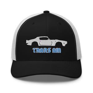 1970 Firebird Trans Am Retro Muscle Car Collector Cars Custom Stencil Art Trucker Cap Snapback Hat