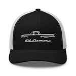 Chevy El Camino First Gen 1959 - 1960 American Classic Car Silhouette Trucker Cap Snapback Hat