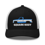 1987 Chevy C10 K10 Silverado Square Body American Blue & White Pickup Truck Trucker Cap Snapback Hat