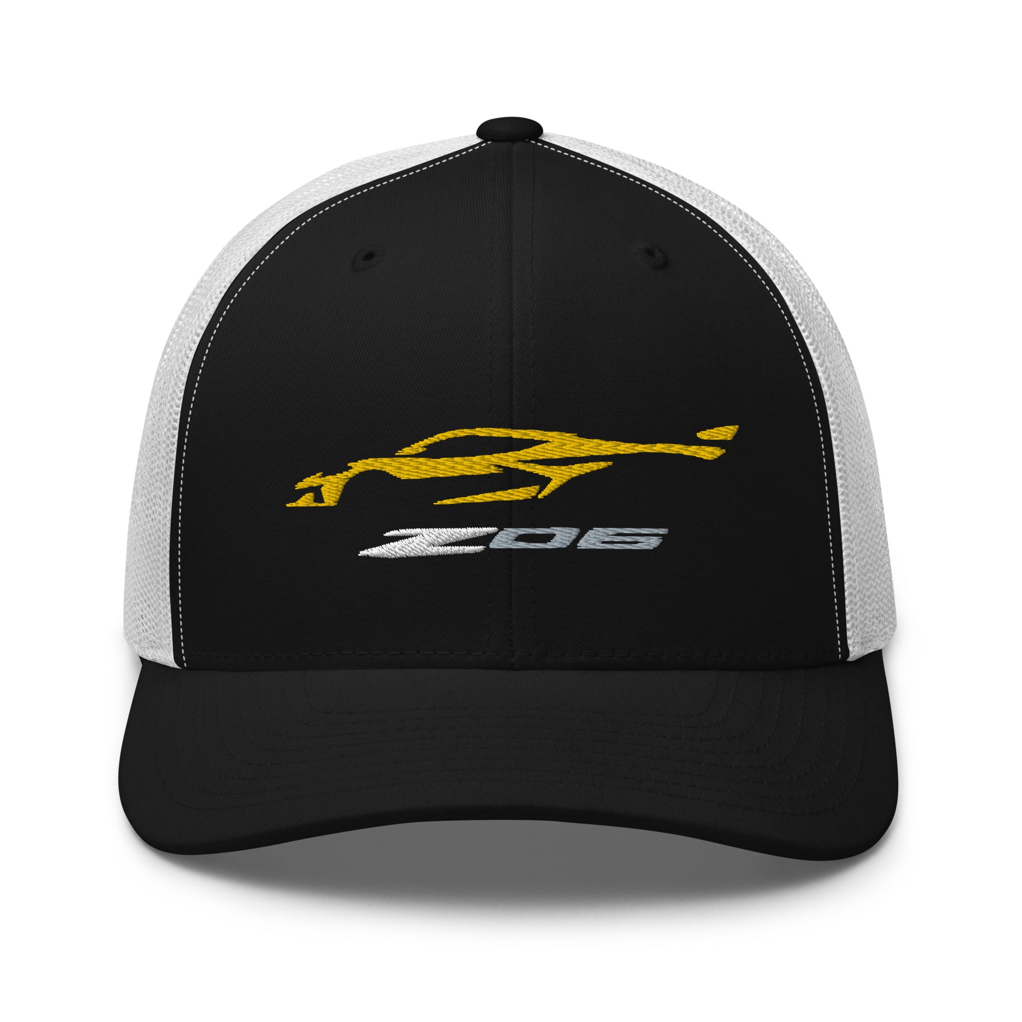 2023 Corvette Z06 C8 Vette Accelerate Yellow Custom Trucker Cap Snapback Hat