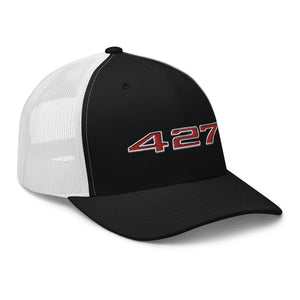 Chevy 427 Engine Classic Cars Emblem Trucker Cap