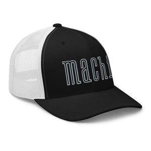 Mustang Mach 1 Logo Emblem Retro Muscle Car Trucker Cap Snapback Hat