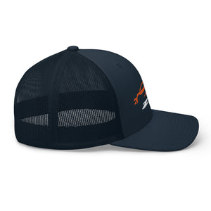 2023 Corvette Z06 C8 Amplify Orange Vette Silhouette Custom Trucker Cap Snapback hat