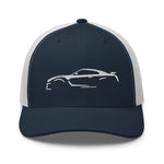 GTR R35 Outline Art Skyline GT-R JDM Embroidered Trucker Cap Snapback Hat