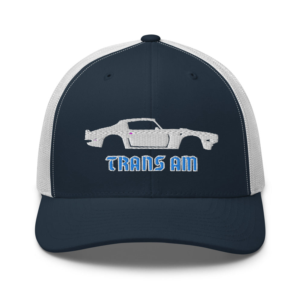 1970 Firebird Trans Am Retro Muscle Car Collector Cars Custom Stencil Art Trucker Cap Snapback Hat