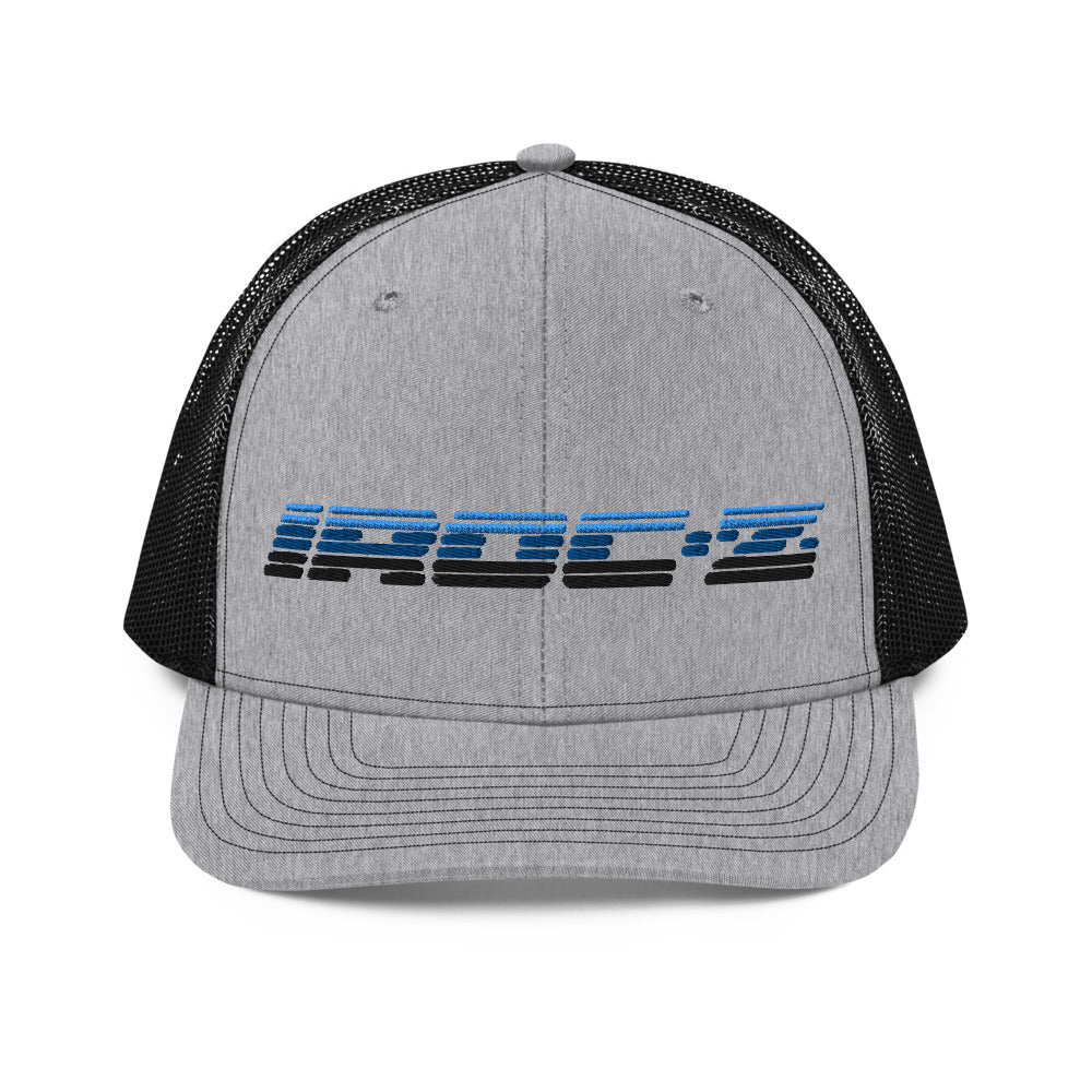 Retro 1980's Chevy Camaro IROC-Z Logo Trucker Cap Embroidered Mesh Back Snapback Hat