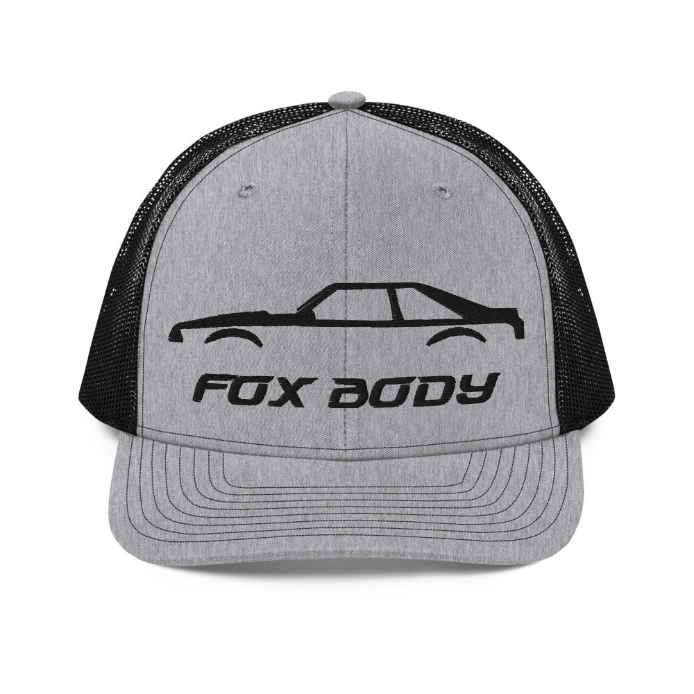 Mustang Fox Body 3rd Gen Stang Owner Gift Street Racing Project Car Trucker Cap Embroidered Mesh Back Snapback Hat