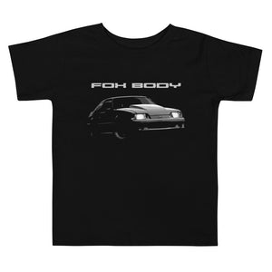 Fox Body Mustang Front Headlights Toddler Short Sleeve Tee