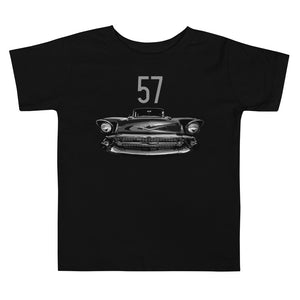 1957 Chevy American Classic Car Toddler Short Sleeve Tee