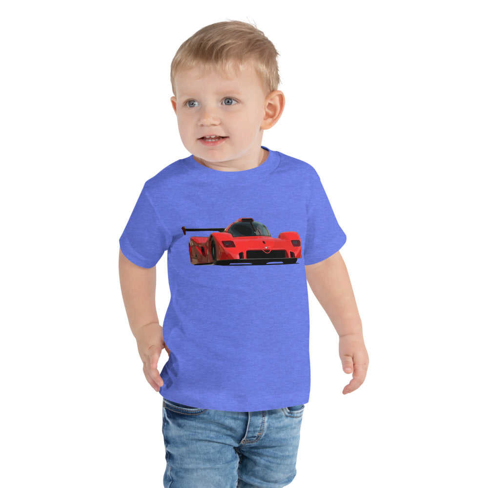 Red Prototype Sport Racer Toddler Short Sleeve Tee
