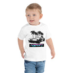 Foxbody Mustang Palm Trees Toddler Short Sleeve Tee