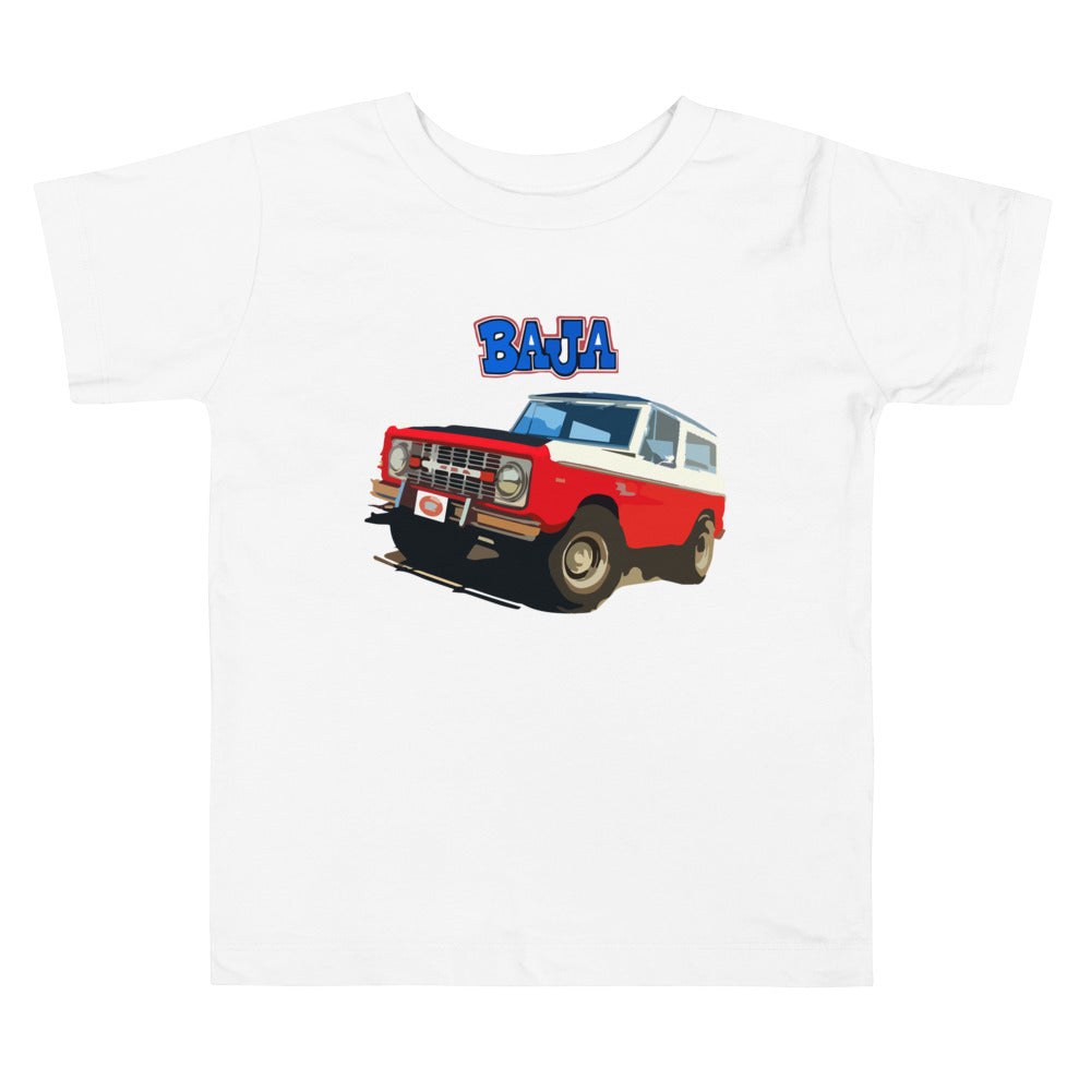 Retro Baja Bronco Truck Toddler Short Sleeve Tee