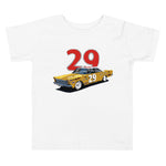 1966 Dick Hutcherson Ford Galaxie #29 Racecar Toddler Short Sleeve Tee