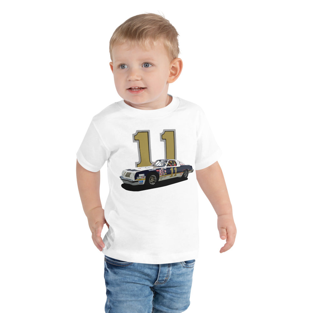 Cale Yarborough #11 Oldsmobile Race Car Toddler Short Sleeve Tee