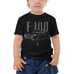 1972 Ford F100 Vintage Pickup Truck Owner Gift Toddler Short Sleeve Tee