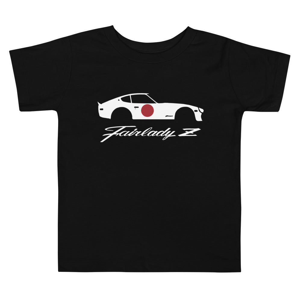 Datsun 280z Fairlady Z Script Japanese JDM Custom Design Toddler Short Sleeve Tee