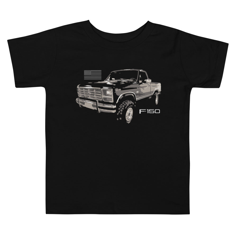 Vintage 1986 F150 XLT Lariat Pickup Truck Toddler Short Sleeve Tee