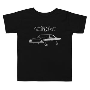 1970 GTX American Muscle Car Classic Cars Collector Gift Automotive Nostalgia Toddler Short Sleeve Tee