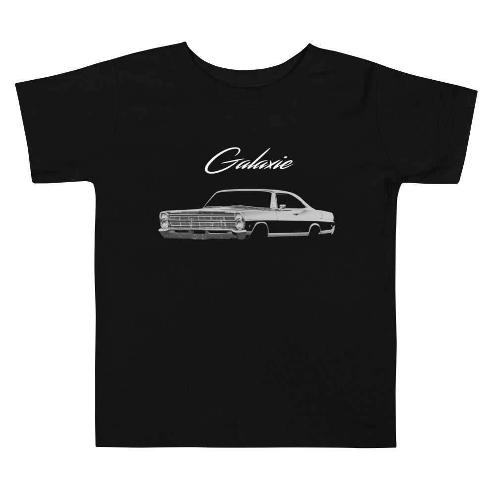 1967 Galaxie Black Antique American Classic Car Toddler Short Sleeve Tee