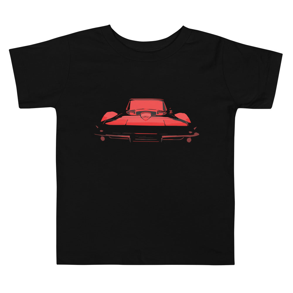 1967 Corvette C2 Red Hue Classic car Owner Gift Toddler Short Sleeve Tee