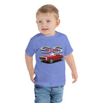 1968 Red Camaro SS 502 Muscle Car Owner Gift Toddler Short Sleeve Tee