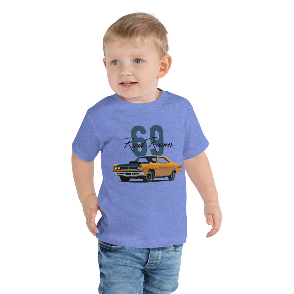 1969 Road Runner Classic Car Collector Cars Toddler Short Sleeve Tee