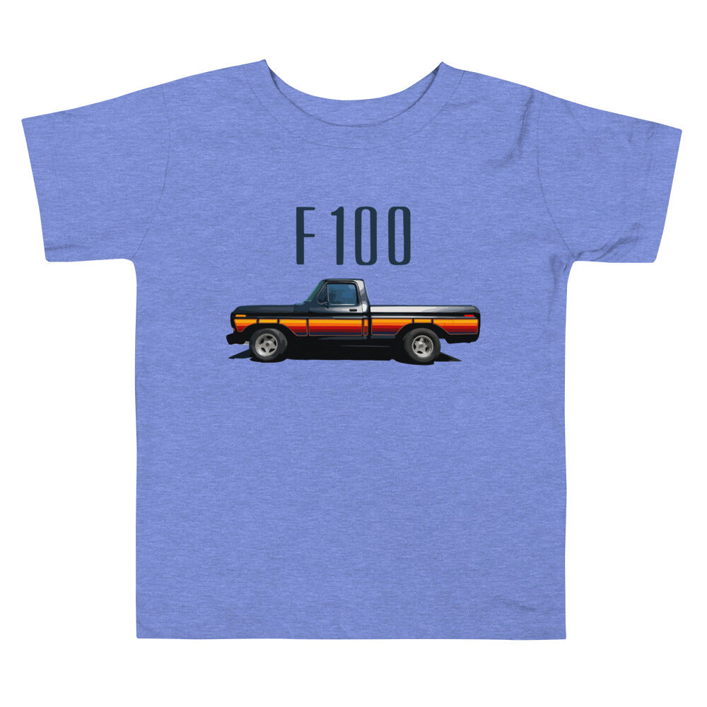 1979 Ford F100 Custom Pickup Truck Retro Toddler Short Sleeve Tee