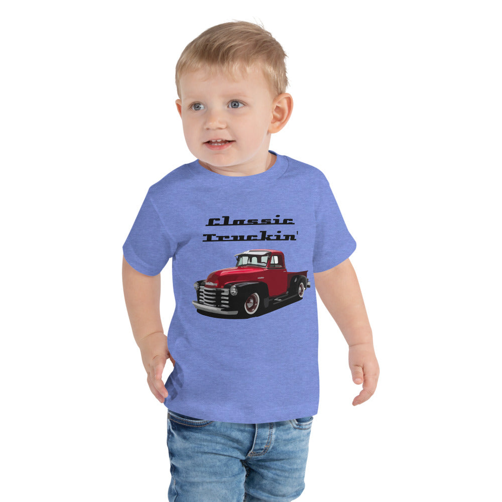 1951 Chevy 3100 Antique Pickup Truck Classic Truckin' Toddler Short Sleeve Tee